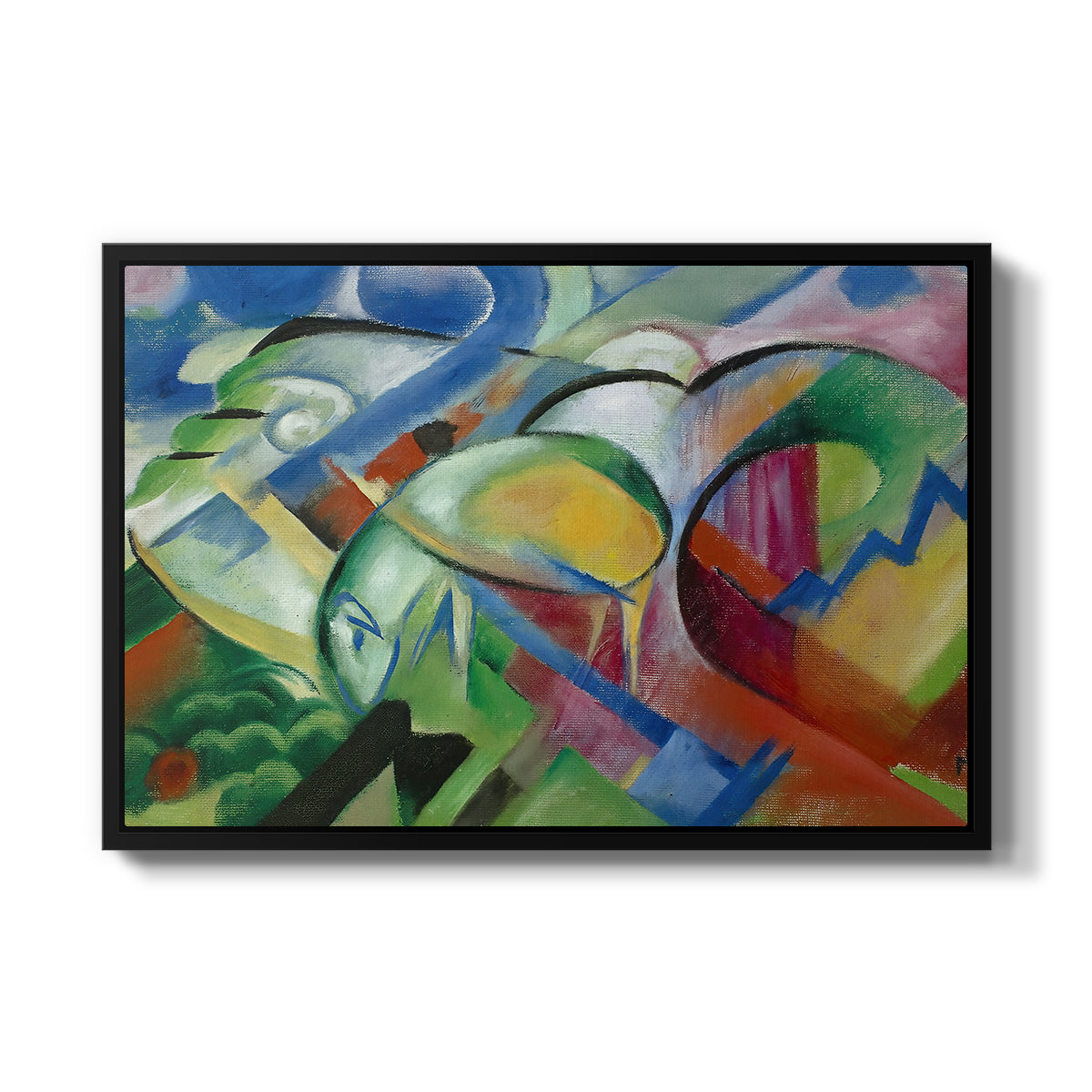 The Sheep, c. 1913-1914 - Floater Framed Canvas Print