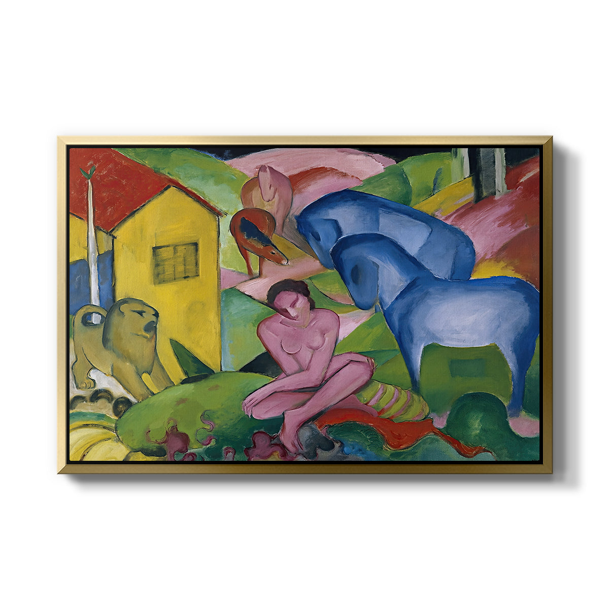 The Dream, 1912 - Floater Framed Canvas Print