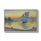 The Port at Sunset, Opus 236, Saint Tropez, 1892 - Floater Framed Canvas Print
