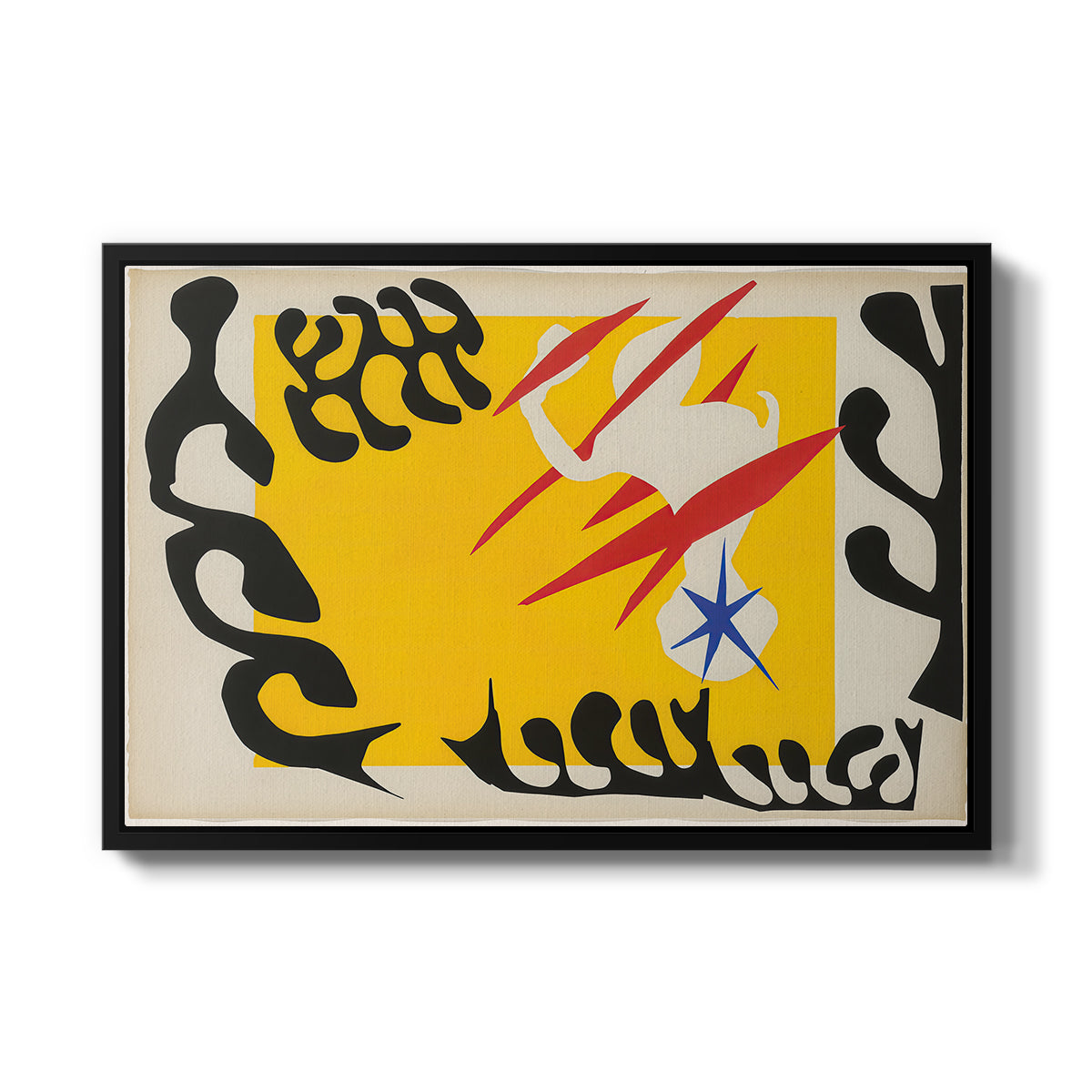 The Nightmare of the White Elephant, from Jazz, 1947 - Floater Framed Canvas Print