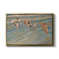 Children Playing on the Beach in Valencia, c. 1908 - Floater Framed Canvas Print