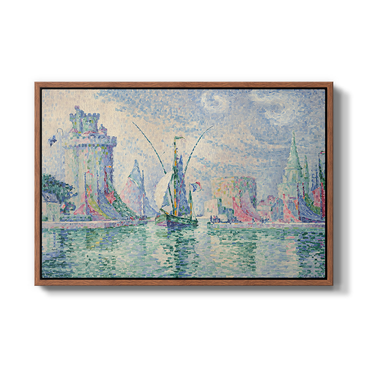 The Green Towers (Les tours vertes, la Rochelle), 1913 - Floater Framed Canvas Print