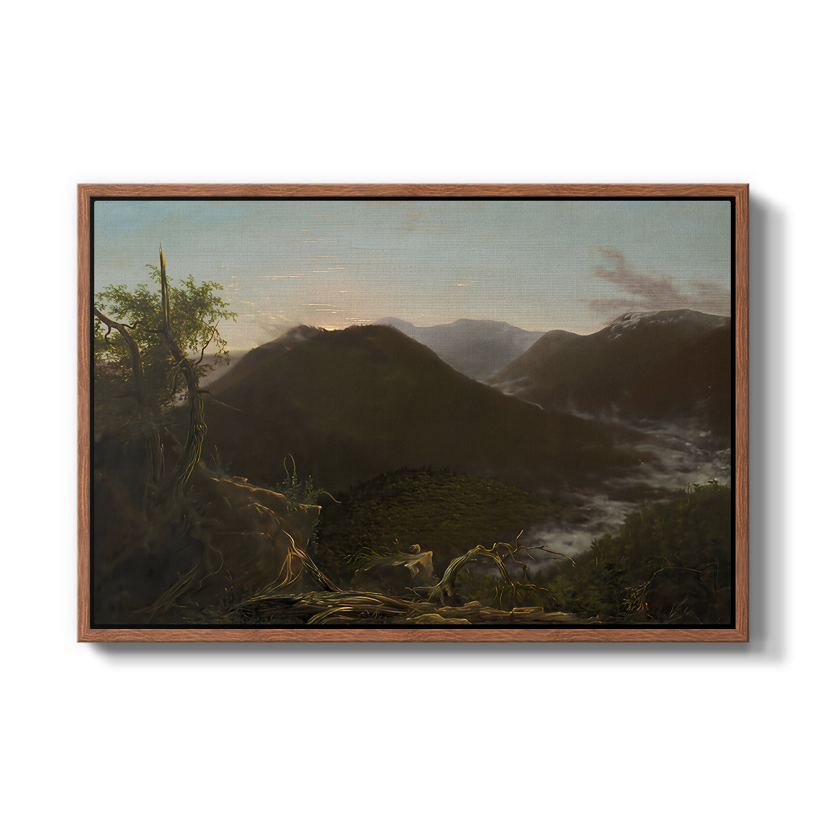Sunrise in the Catskill Mountains, 1826 - Floater Framed Canvas Print