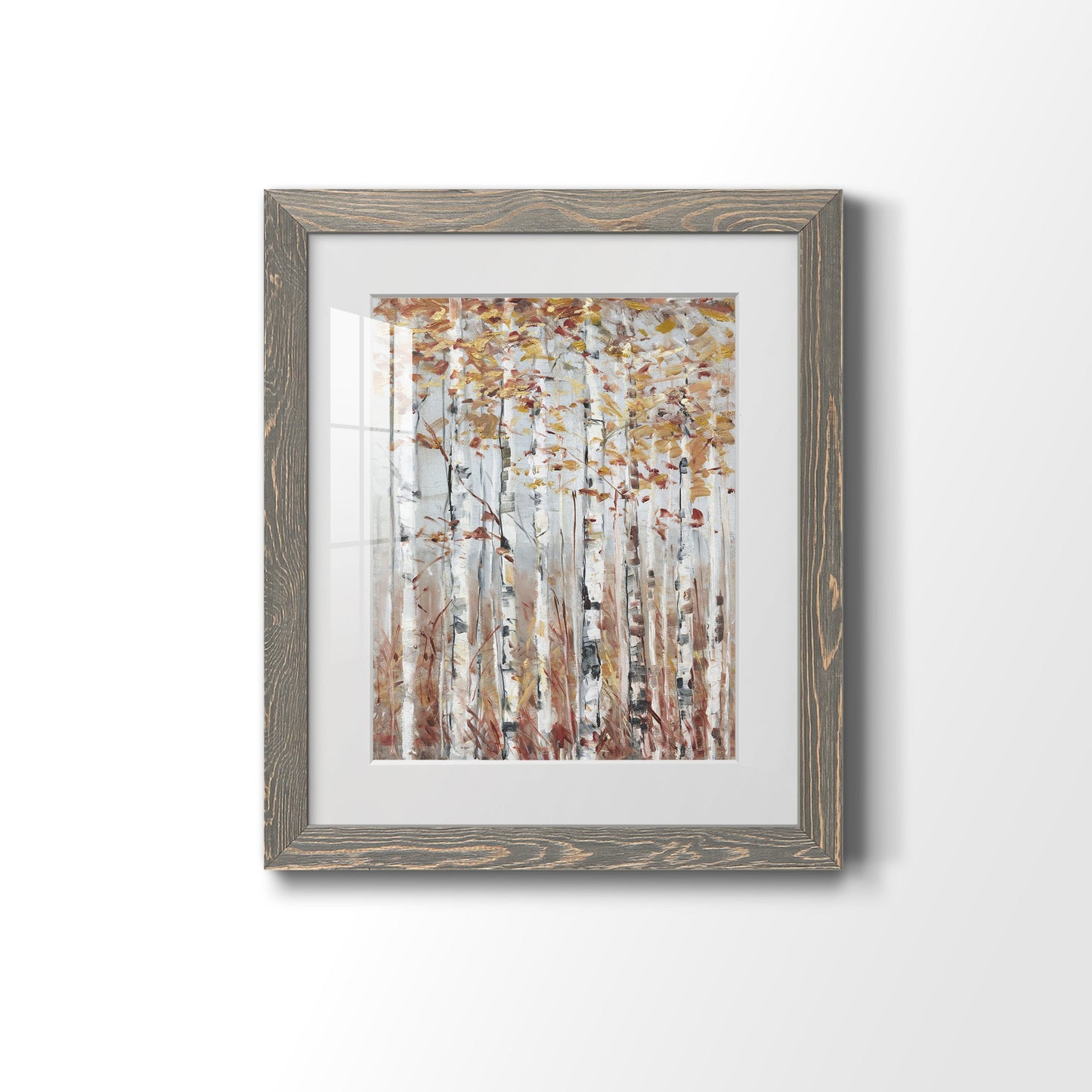 Copper Forest - Premium Framed Print - Distressed Barnwood Frame - Ready to Hang