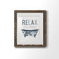 Palm Bath I - Barnwood Framed Art Print