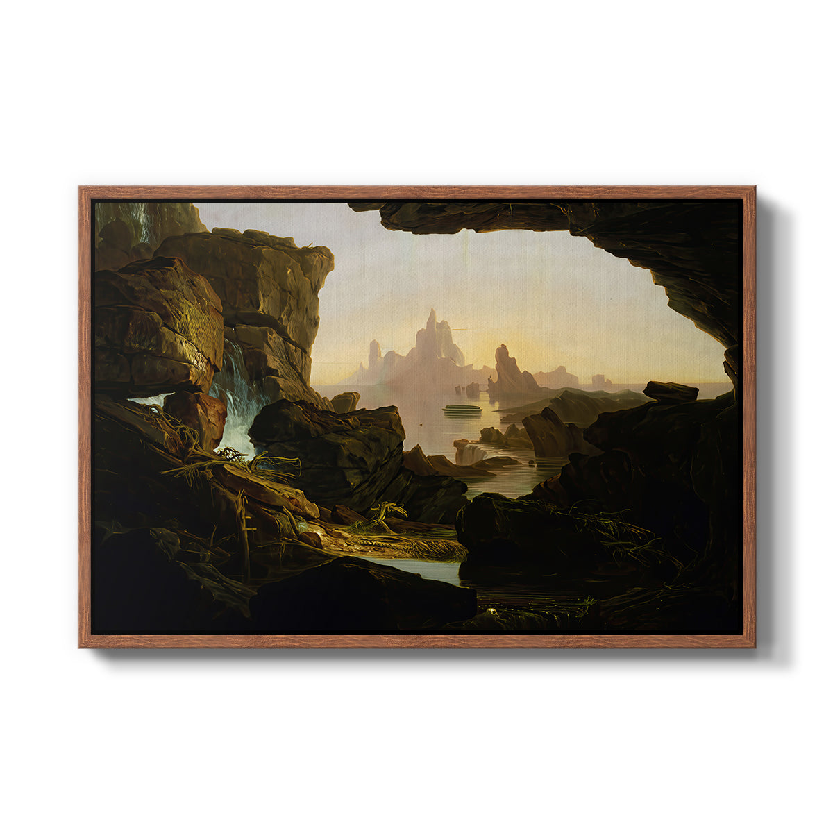 The Subsiding of the Waters of the Deluge, 1829 - Floater Framed Canvas Print