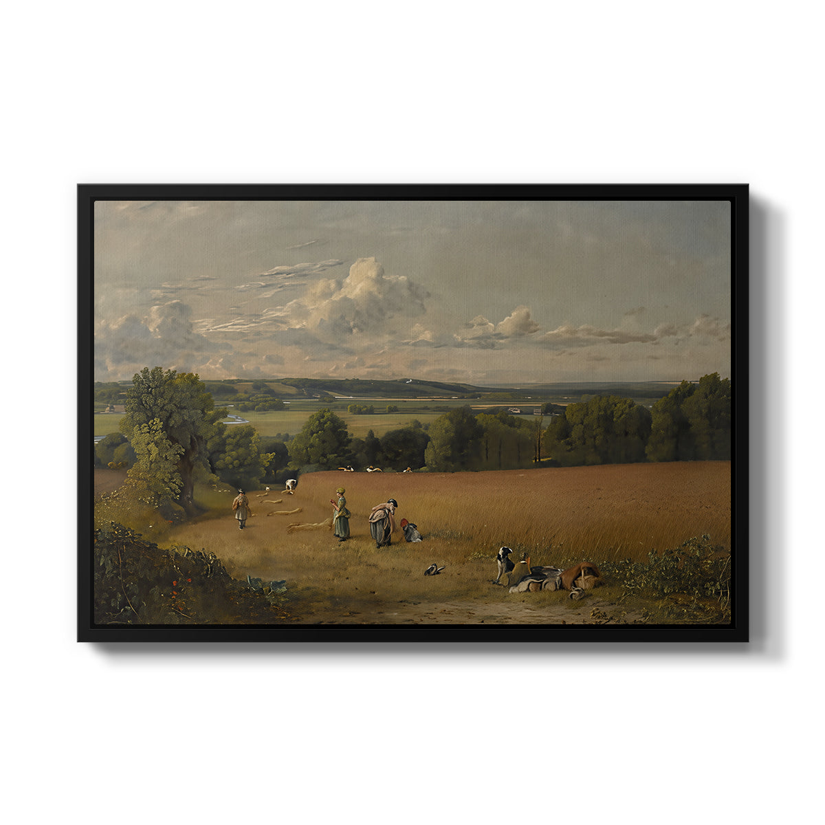 The Wheat Field, 1816 - Floater Framed Canvas Print