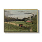 The Chair Factory at Alfortville, 1897 - Floater Framed Canvas Print
