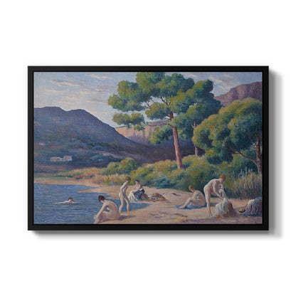 Bathers in Saint-Tropez, c. 1909 - Floater Framed Canvas Print