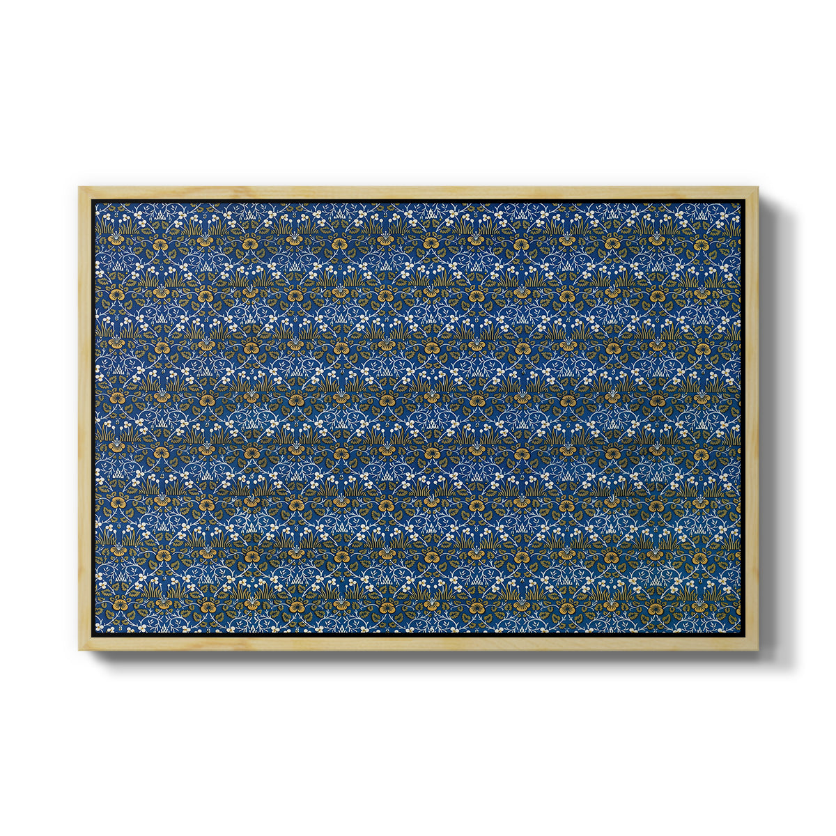 Eyebright, Green and Yellow Design, c. 1883 - Floater Framed Canvas Print
