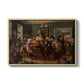 An Auction Scene, 1835 - Floater Framed Canvas Print