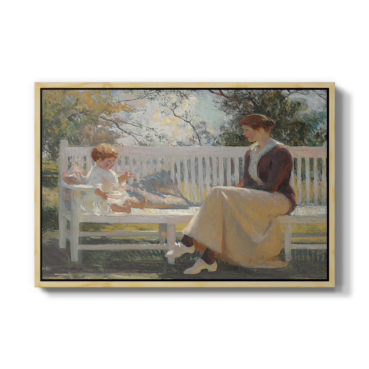 Eleanor and Benny, 1916 - Floater Framed Canvas Print