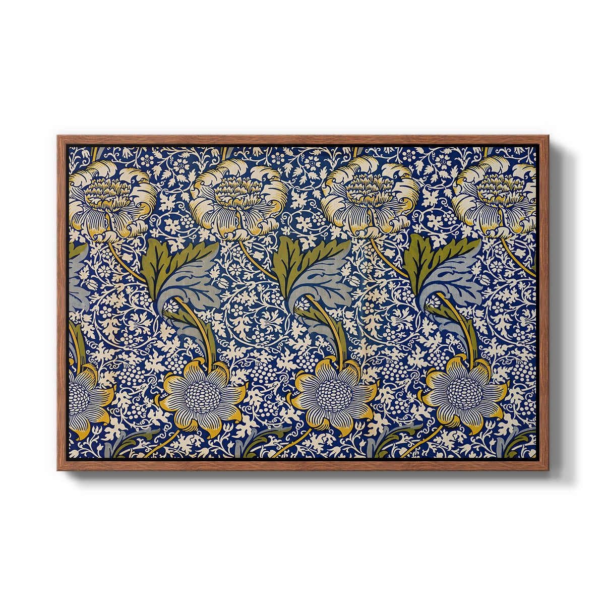 Kennet - Indigo/Gold, 1883 - Floater Framed Canvas Print