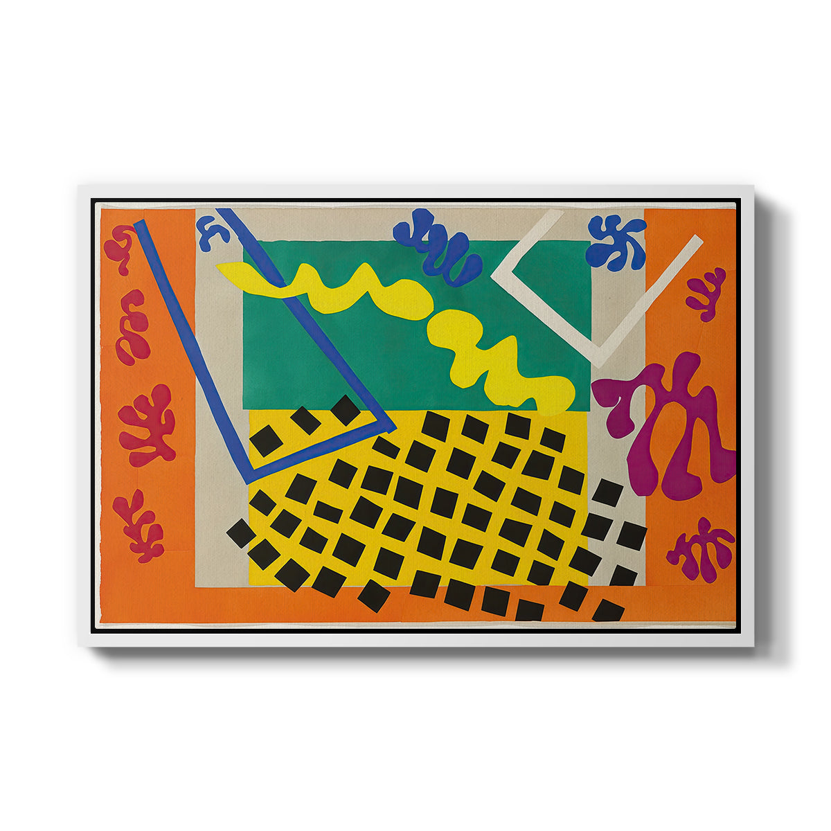 The Codomas (Les codomas), from Jazz, 1947 - Floater Framed Canvas Print