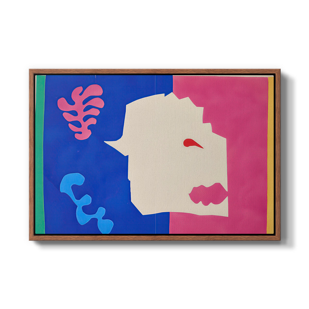 The Wolf (Le loup), from Jazz, 1947 - Floater Framed Canvas Print