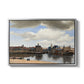 View of Delft, c. 1660-1661 - Floater Framed Canvas Print