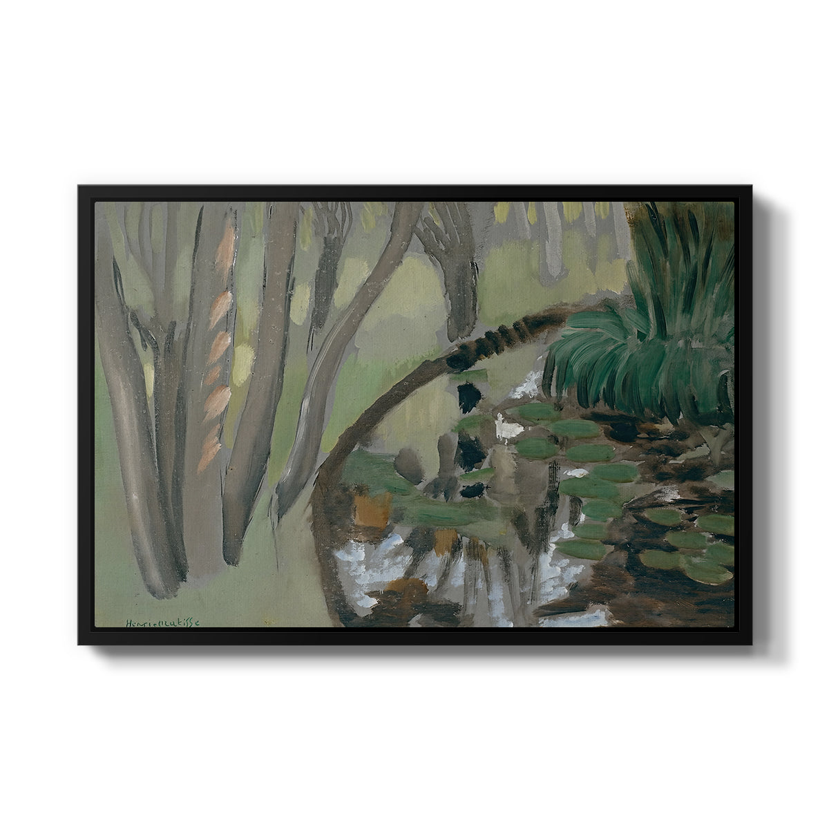 The Stream, Maintenon, 1918 - Floater Framed Canvas Print