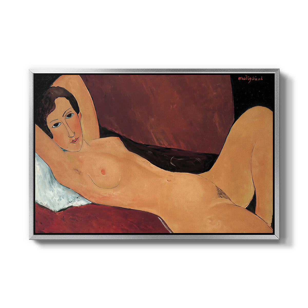 Reclining Nude (Nu couché), 1917 - Floater Framed Canvas Print