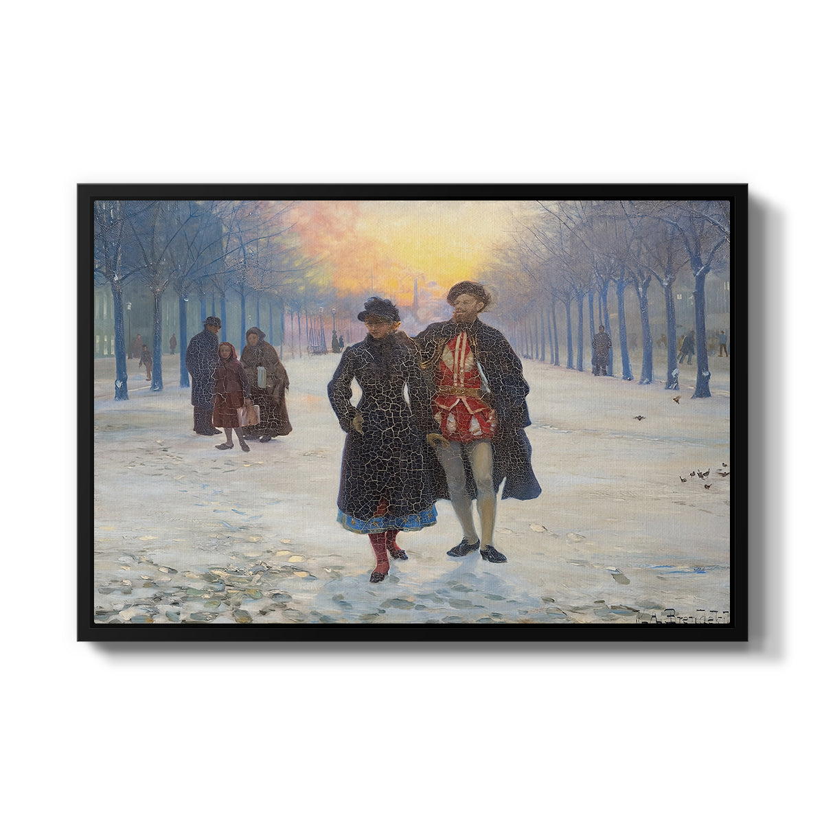 Morning after the Carnival, 1884 - Floater Framed Canvas Print