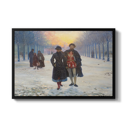 Morning after the Carnival, 1884 - Floater Framed Canvas Print