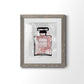 Blush Wash Perfume - Premium Framed Print - Distressed Barnwood Frame - Ready to Hang