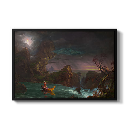 The Voyage of Life: Manhood, 1842 - Floater Framed Canvas Print