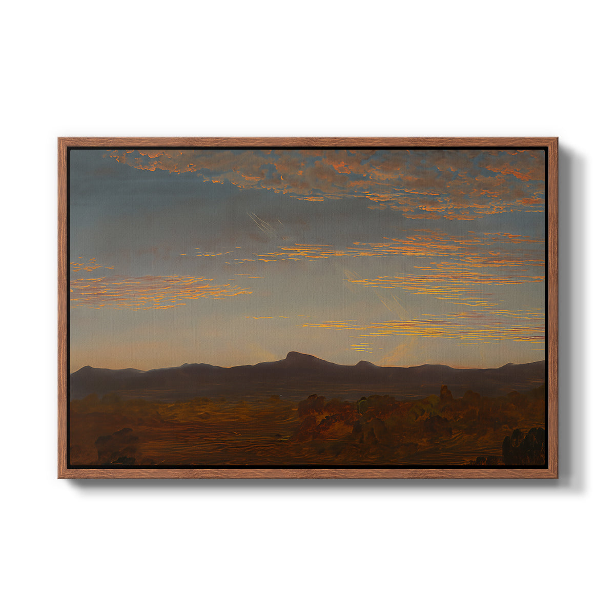 Study for "Catskill Creek", c. 1844-1845 - Floater Framed Canvas Print