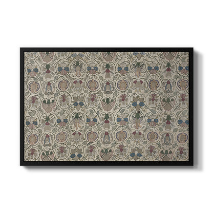 Long Cushion Cover (Printed Textile), c. 1600 - Floater Framed Canvas Print