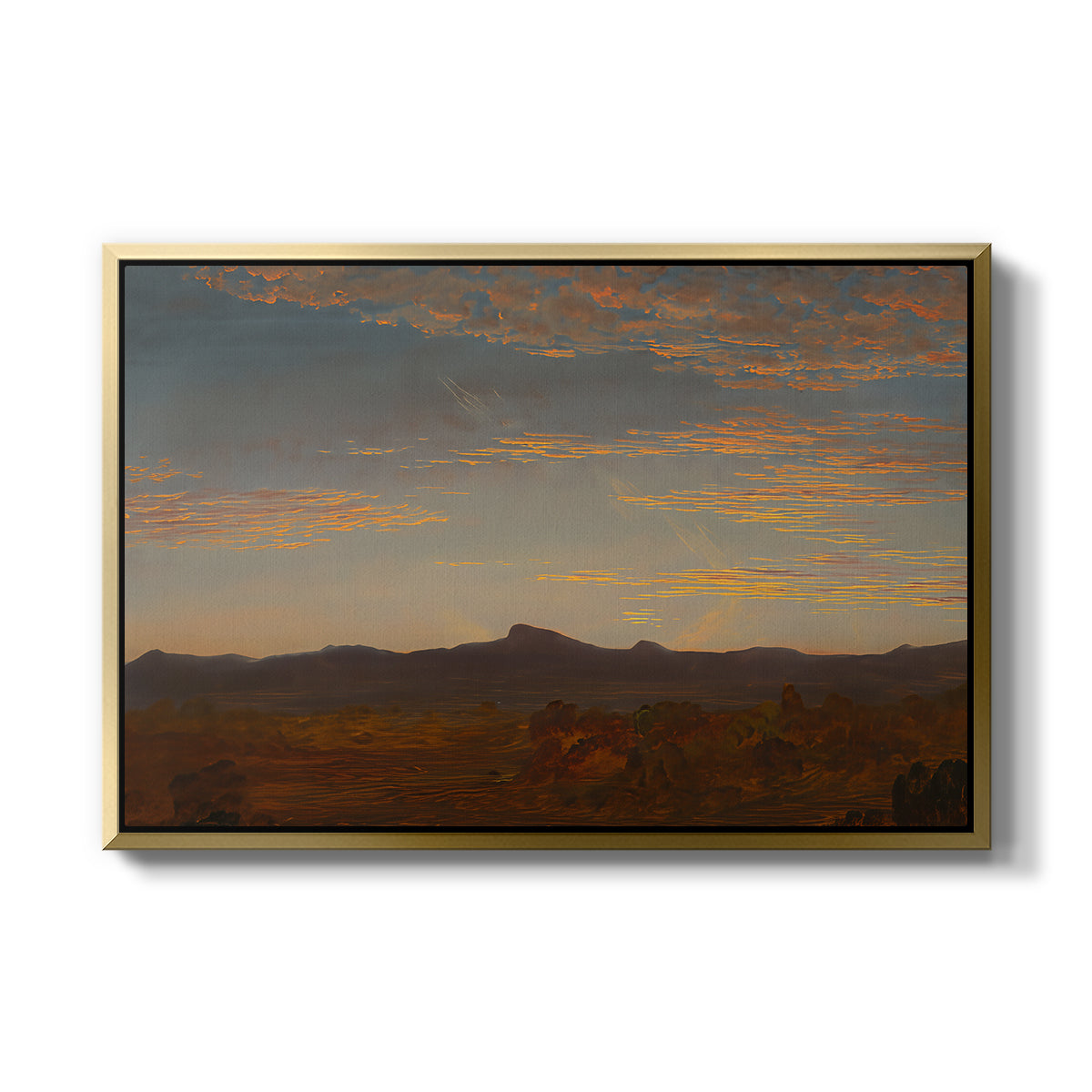 Study for "Catskill Creek", c. 1844-1845 - Floater Framed Canvas Print