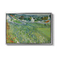 Vineyards at Auvers, 1890 - Floater Framed Canvas Print