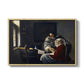 Girl Interrupted at Her Music, c. 1658-1659 - Floater Framed Canvas Print