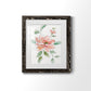 Peony Contour - Barnwood Framed Art Print