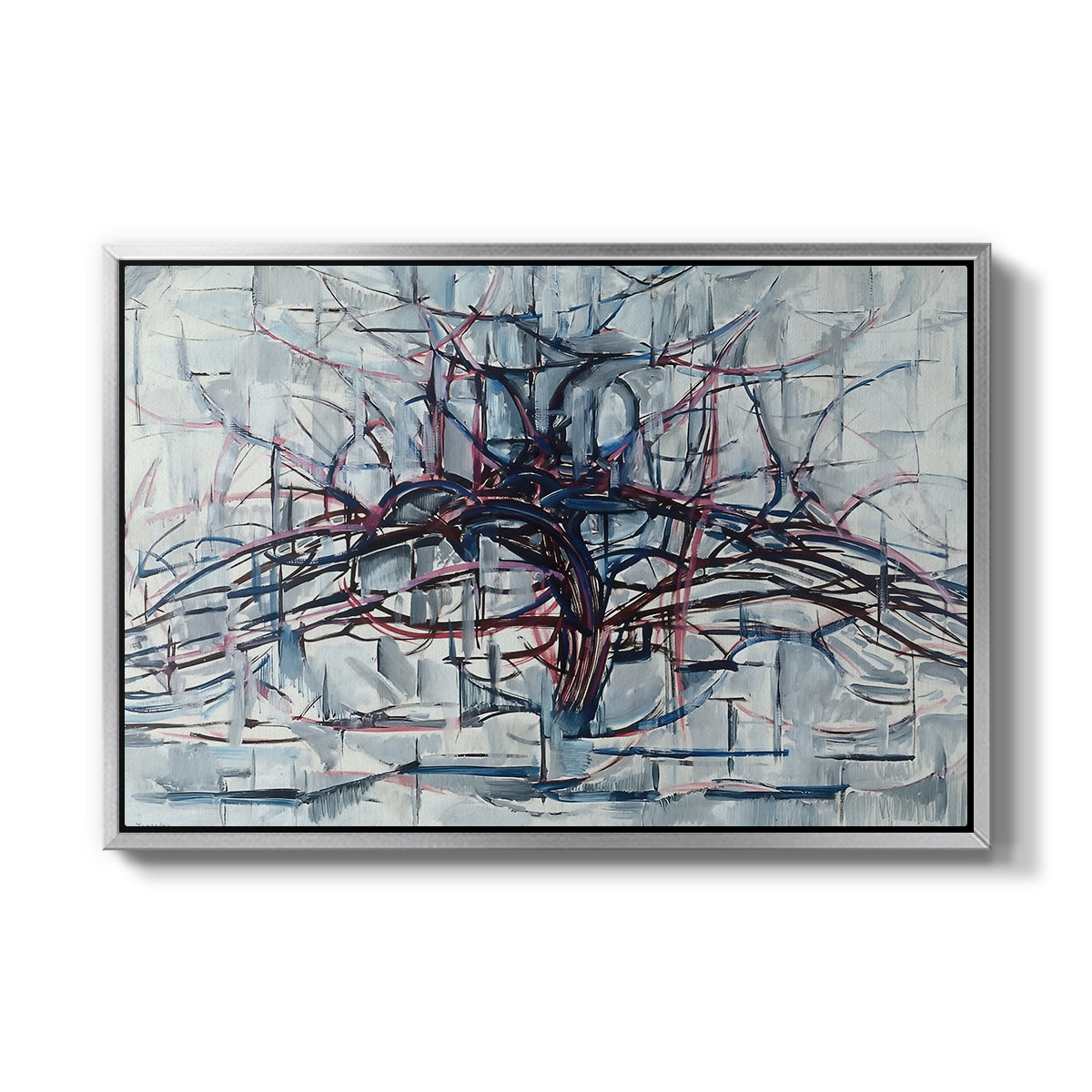 Horizontal Tree, 1912 - Floater Framed Canvas Print