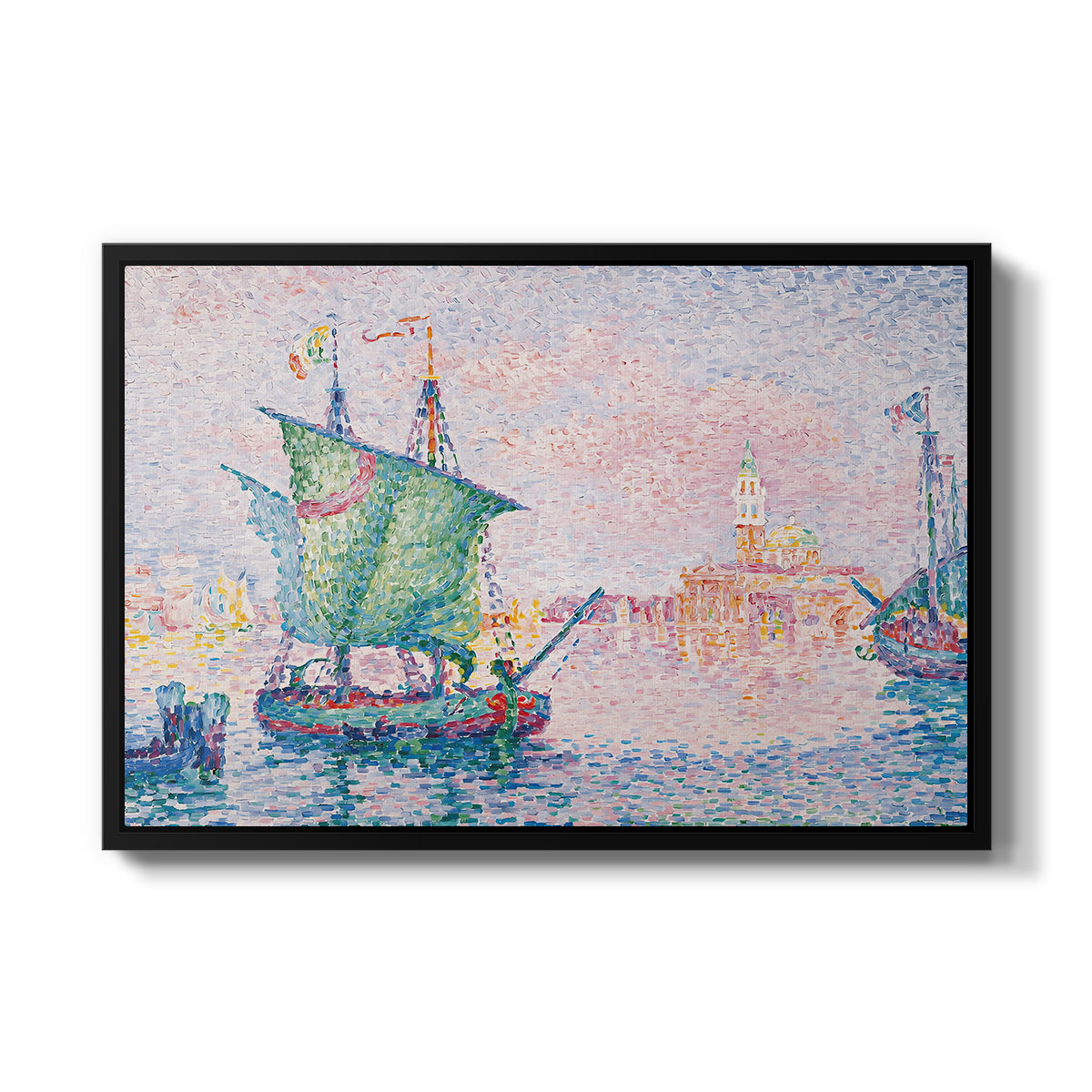 Venice, the Pink Cloud, 1909 - Floater Framed Canvas Print