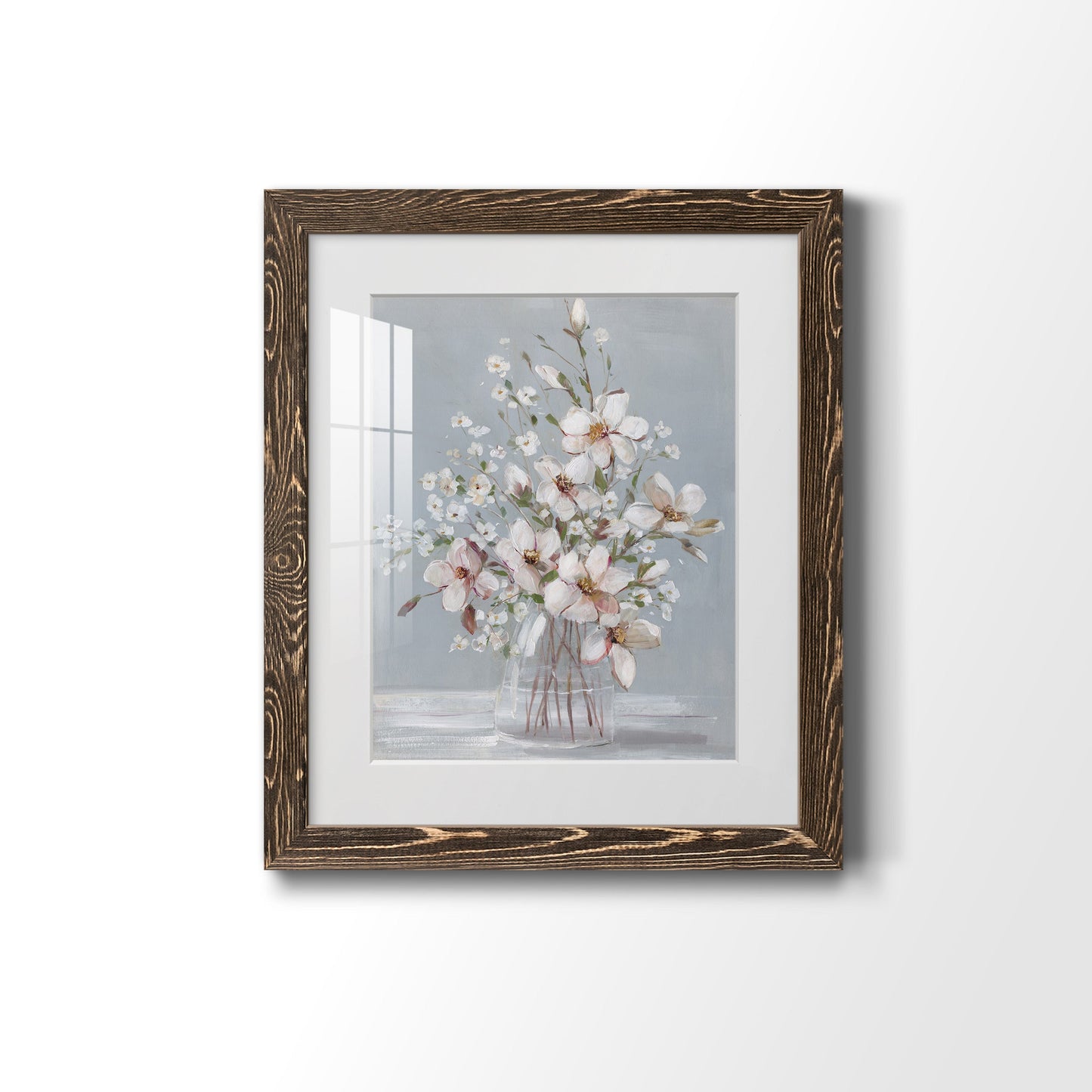 Magnolia Romance - Premium Framed Print - Distressed Barnwood Frame - Ready to Hang