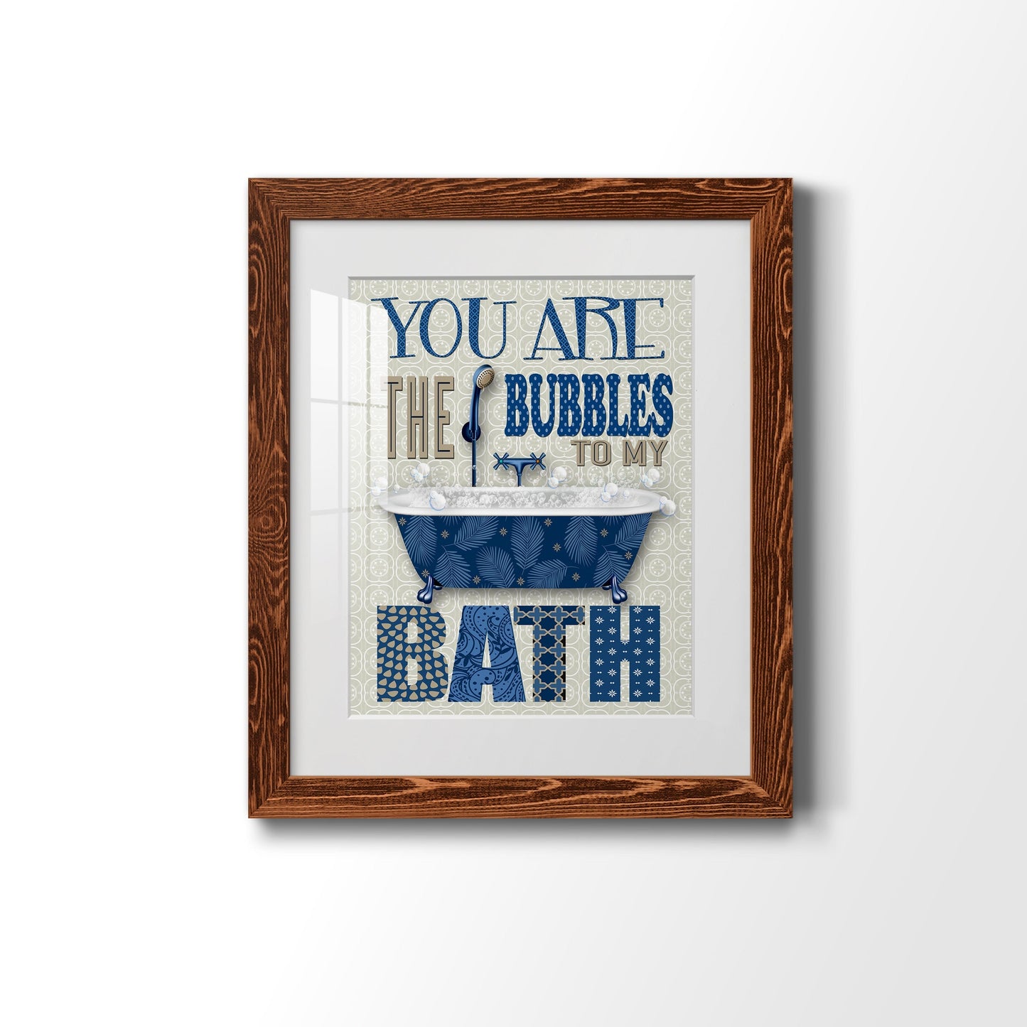 Bubble Bath - Barnwood Framed Art Print