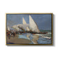 The Beach at Valencia, 1908 - Floater Framed Canvas Print