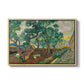 The Garden of Saint-Paul Hospital, 1889 - Floater Framed Canvas Print