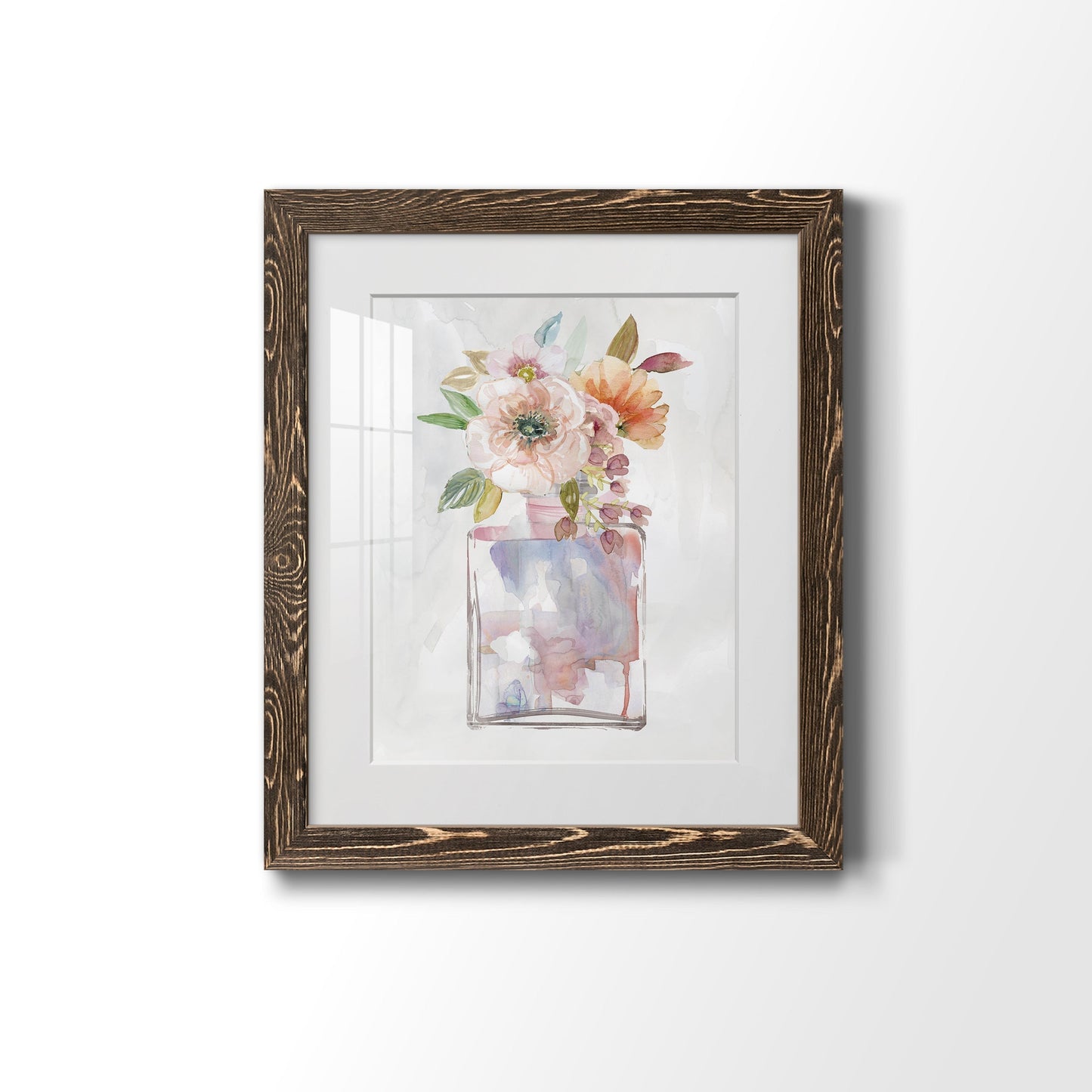 Mini Bouquet II - Barnwood Framed Art Print
