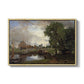 Dedham Lock and Mill, c. 1820 - Floater Framed Canvas Print