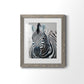 Namibia Zebra - Premium Framed Print - Distressed Barnwood Frame - Ready to Hang