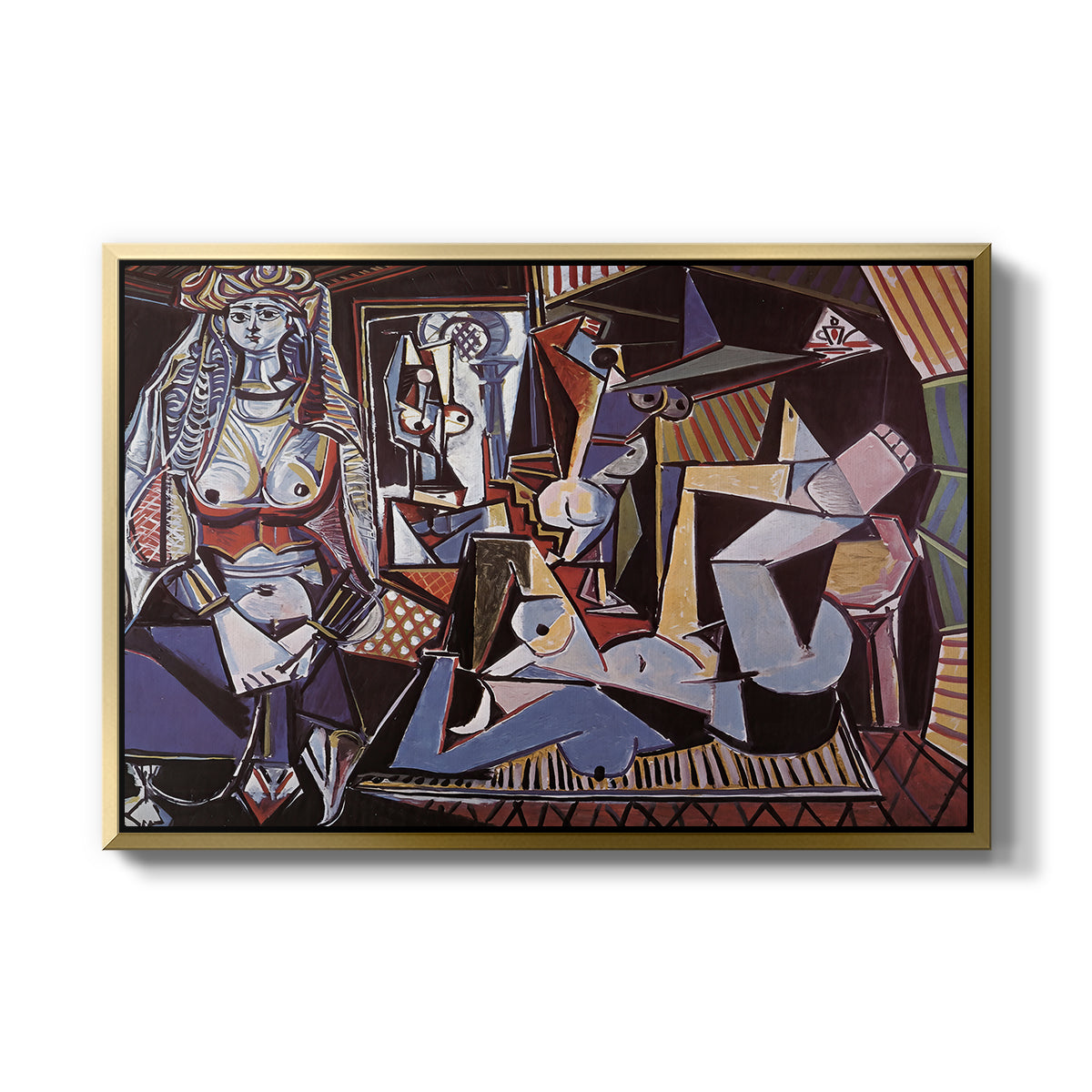 Women of Algiers (Version O), 1955 - Floater Framed Canvas Print