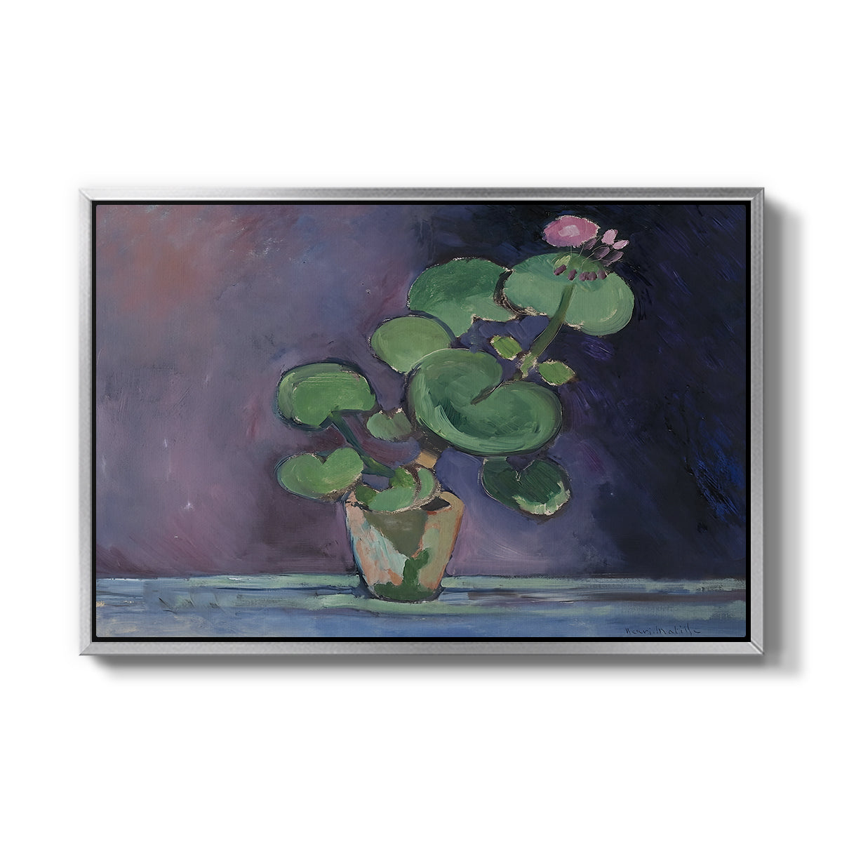 Geranium, 1909 - Floater Framed Canvas Print