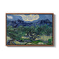 Olive Trees with the Alpilles in the Background, 1889 - Floater Framed Canvas Print