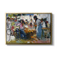 Net Menders in Valencia, 1909 - Floater Framed Canvas Print