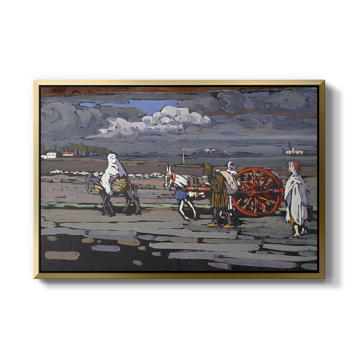 Country Road (Landstrasse), 1905 - Floater Framed Canvas Print