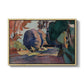 The Luxembourg Gardens, 1901 - Floater Framed Canvas Print