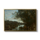Souvenir of the Environs of Lake Nemi, 1865 - Floater Framed Canvas Print