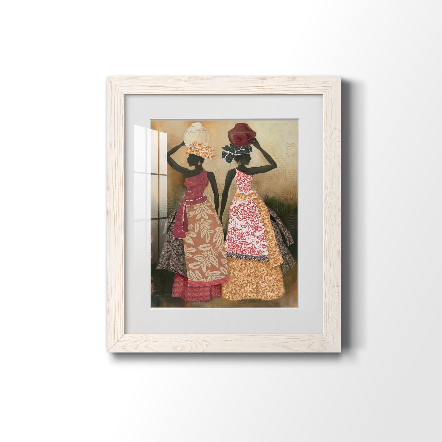 Village Women II - Premium Framed Print - Distressed Barnwood Frame - Ready to Hang