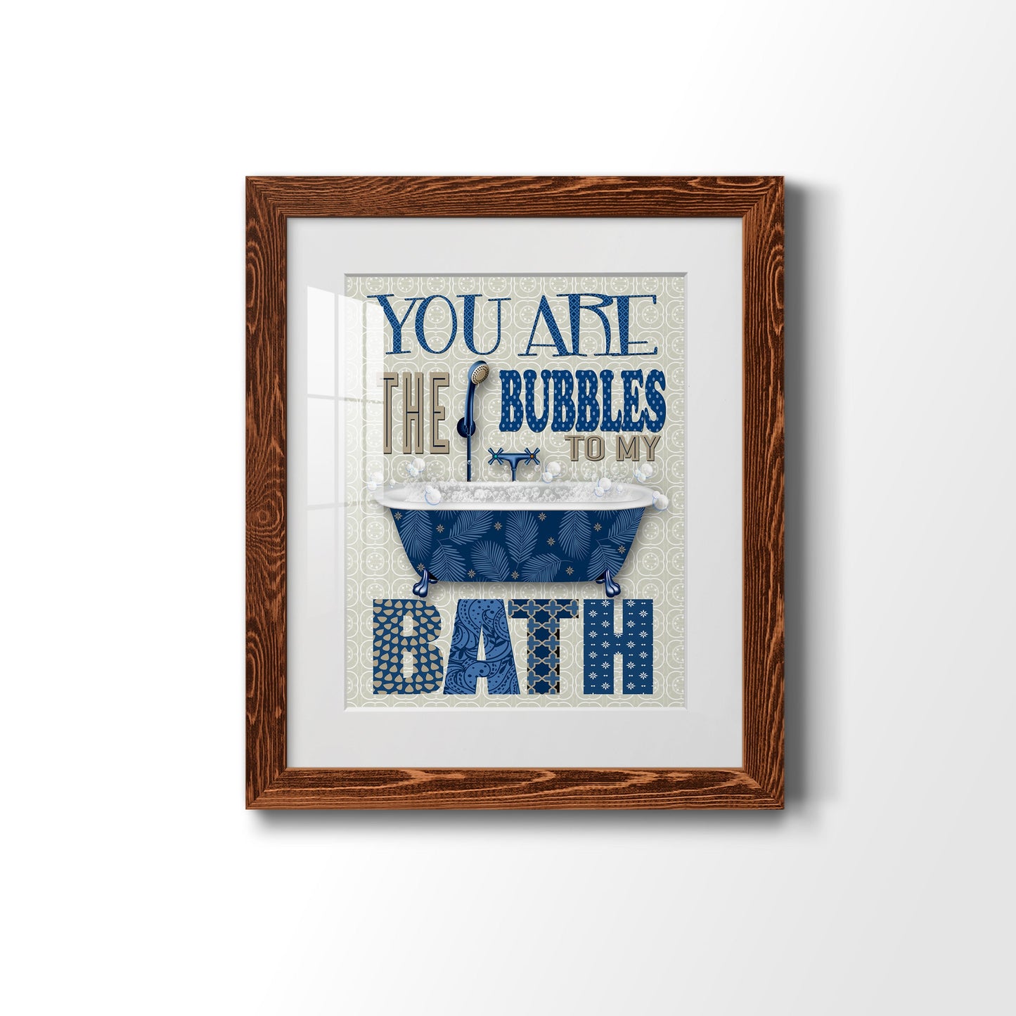 Bubble Bath - Premium Framed Print - Distressed Barnwood Frame - Ready to Hang